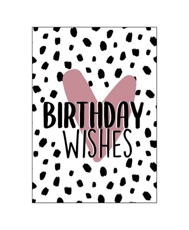Ansichtkaart - Birthday Wishes