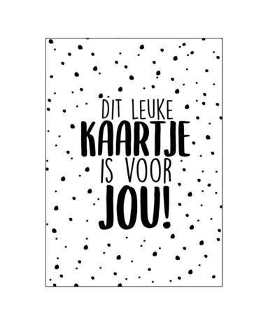 Ansichtkaart - Dit leuke kaartje is voor jou