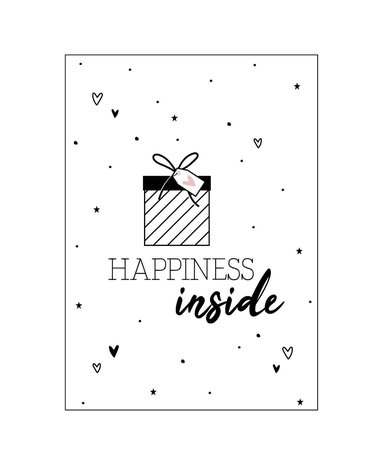 Ansichtkaart - Happiness inside