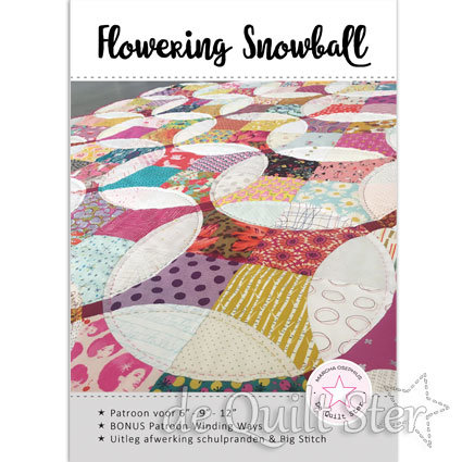 Optioneel verkrijgbaar: Flowering Snowball patroon incl. beschrijving Winding Ways