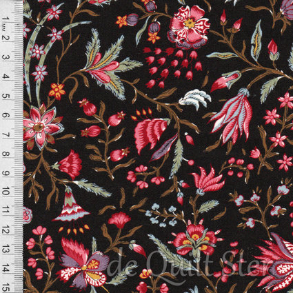 Antique Textiles Company | Chintz Provence Brown [4023]