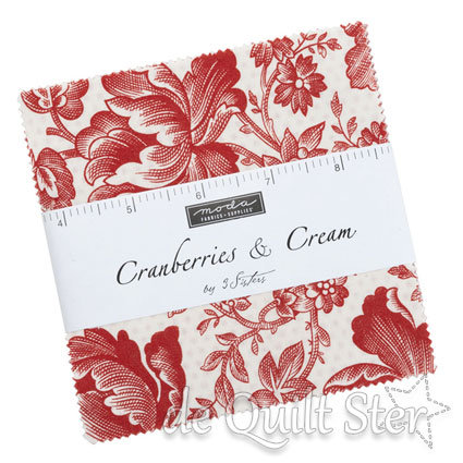 Moda Charm Pack | Cranberries & Cream by 3 Sisters