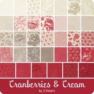 Moda Charm Pack | Cranberries & Cream by 3 Sisters