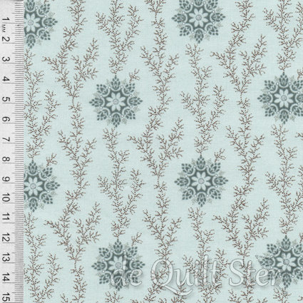COUPON Bluebird | Linen & Lace Glacier [9772LB] 115x110cm