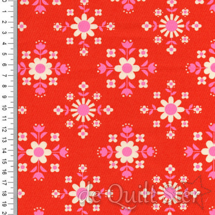 Darlings 2 | Retro Flower Warm Red [5065-12]
