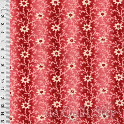 Kate's Garden Gate | Fading Floral Vine Red [31643-15]