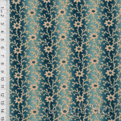 Kate's Garden Gate | Fading Floral Vine Teal [31643-17]