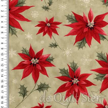 Poinsettia Plaza | Festive Floral Sage [44290-13]