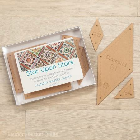 Laundry Basket Quilts  - Template Set 'Star Upon Stars' 