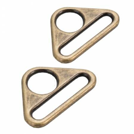 ByAnnie | Triangle Rings Antique Brass 1" / set van 2 [HAR1TRABTWO]