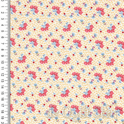 Dilly Dally | Tiny Floral Yellow-Red [10781-SR]