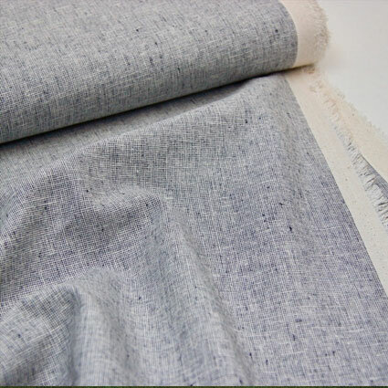 COUPON Essex | Yarn Dyed Homespun Indigo [E114-1178] Linnen 32x110cm