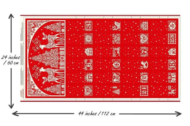 Kerstpanel | Christmas Advent Scandi [117R]