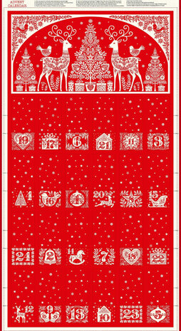 Kerstpanel | Christmas Advent Scandi [117R]