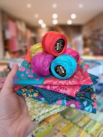 Parlor | Happy Blooms Teal [11960-15]