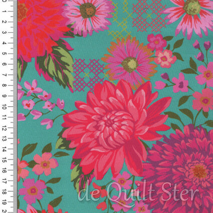 Parlor | Happy Blooms Teal [11960-15]