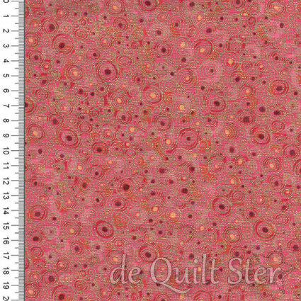 Makower UK | Golden - Scroll Red [158R]