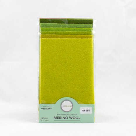 Sue Spargo Merino Wol Packs | 1/64 - Green [SWP64]