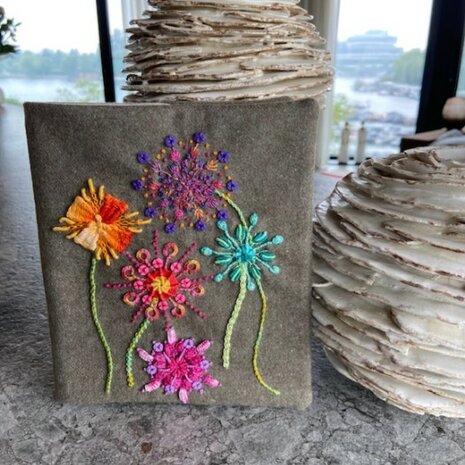 Workshop | Creative Cover, Borduren &aacute; la Sue Spargo - Fanny Eikelenboom