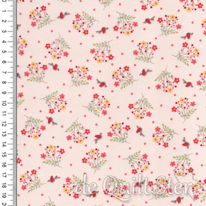 Bunny Hill Designs | Lyda Rose - Birds Pale Pink [3074-19]