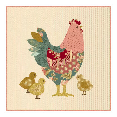 Laundry Basket Quilts | Patroon - Hen House Pillow [LBQ-0654]