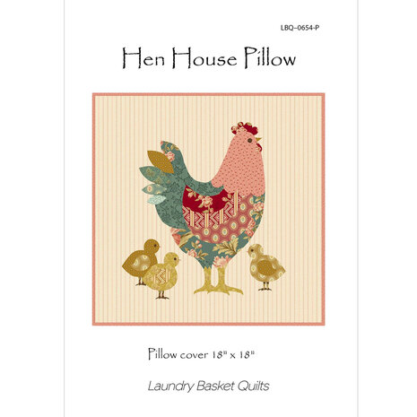 Laundry Basket Quilts | Patroon - Hen House Pillow [LBQ-0654]