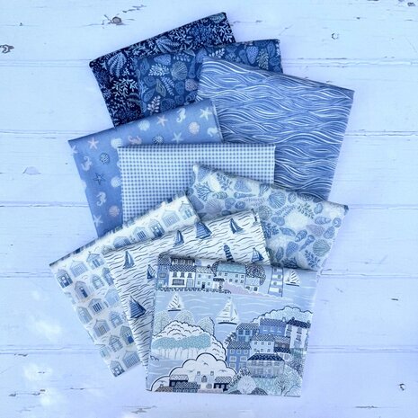 Makower | Driftwood - Ripples Blue [177B]