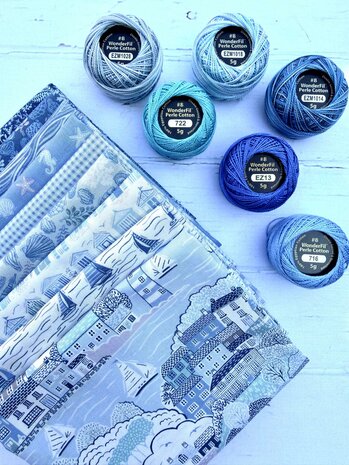 Makower | Driftwood - Shells Green [176G]