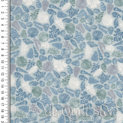 Makower | Driftwood - Shells Green [176G]