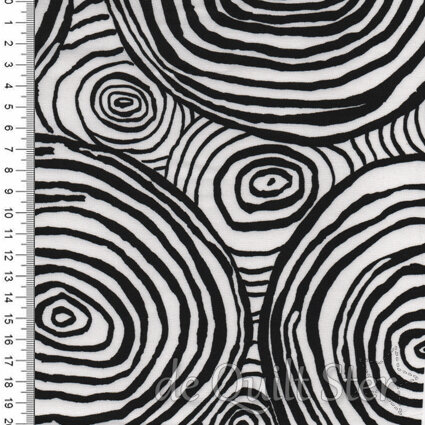 Kaffe Fassett | Onion Rings in Black [PWBM070.BLACK]