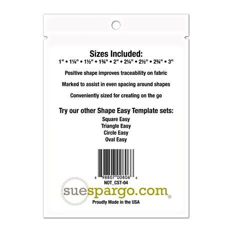 Sue Spargo | Creative Stitching Tools - Hexagons Easy [NOT-CST-04]