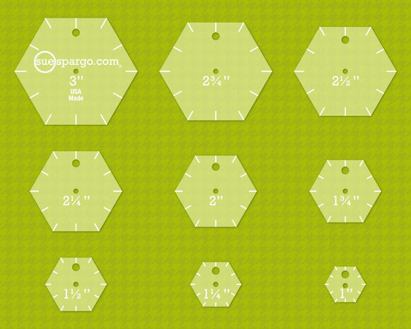 Sue Spargo | Creative Stitching Tools - Hexagons Easy [NOT-CST-04]