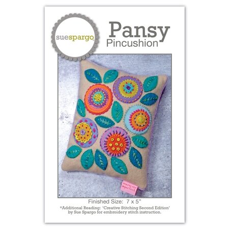 Sue Spargo | Pansy Pincushion