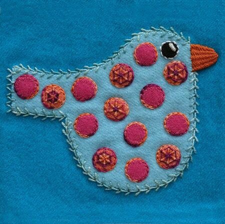 Sue Spargo Kit | Polka Dot Bird - colorway 3