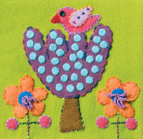 Sue Spargo Kit | Bird and Tree - colorway 3