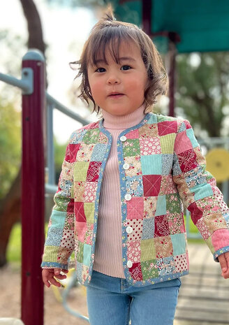 Melly & Me | Tic Tac Toe - Children's Patchwork Jacket [MM186]