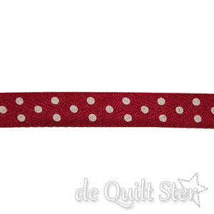 Band Stippels Rood/Wit 10mm