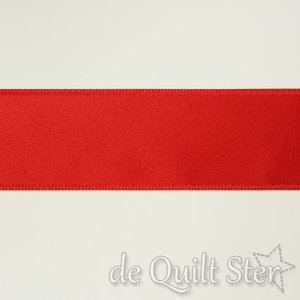 Satijnlint 25mm Rood