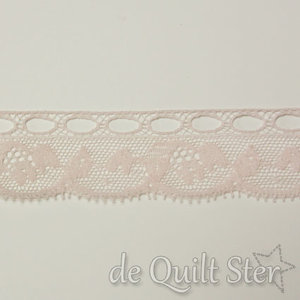 Kant Katoen Zacht roze 22mm