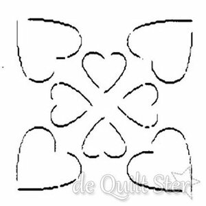 Quilt Sjabloon Blok 4" QC81"