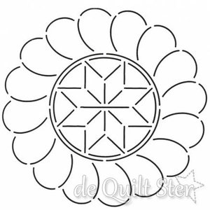 Quilt Sjabloon Blok 8inch [797]