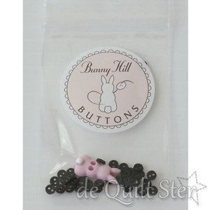 Bunny Hill Knoopje 1/8" Mico Mini Zwart"