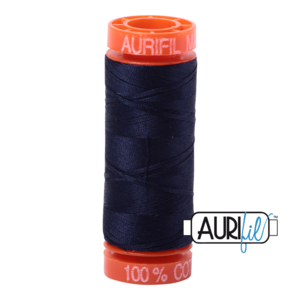 Aurifil Mako50 #2785 Very Dark Navy - 200mtr