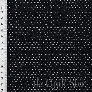 Hearts | Hartjes Black zwart/wit [WG301]