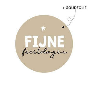 Kadostickers | Fijne Feestdagen - 10stuks