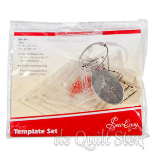 Zespuntige Ster Acryl Template Set - 8 maten *IN BESTELLING*