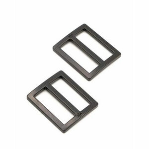 ByAnnie | Sliders Widemouth Black Metal 1" / set van 2 [HAR1SLBMTWO]