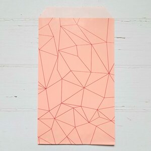 Cadeauzakje M | Lijnenspel Perzik 