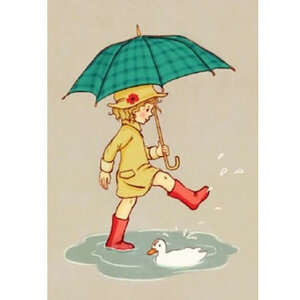 Ansichtkaart Belle & Boo | Umbrella