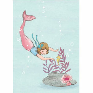 Ansichtkaart Belle & Boo | Diving Mermaid